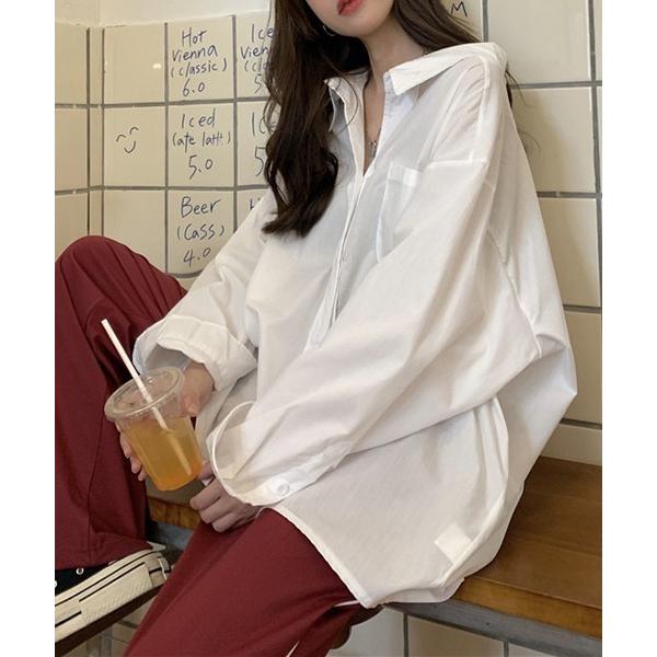 ブラウス シャツ YUGA　ルーズシルエット　シャツジャケット レディース