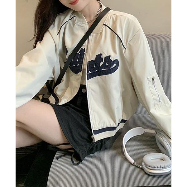 スタジャン YUGA　レトロスタイル　ショートジャケット レディース