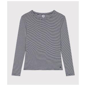 PETIT BATEAU（プチバトー） tシャツ ポワンココットクルーネック長袖