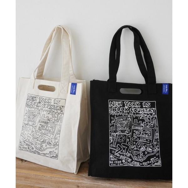 トートバッグ 「 Keith Haring / キースへリング 」 2way ブック トート バッグ...