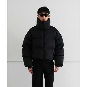 ダウン ダウンジャケット レディース FAX COPY EXPRESS Cropped Roll-neck Puffer