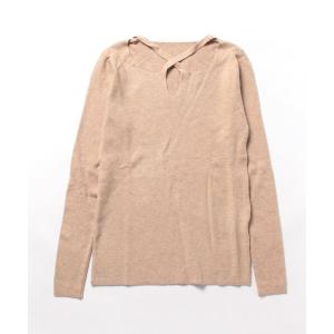 ニット レディース 「OKUOKU　0909」クロスネック　デザイン　ニット　oku-tops-729338428826-25 N1｜ZOZOTOWN Yahoo!店