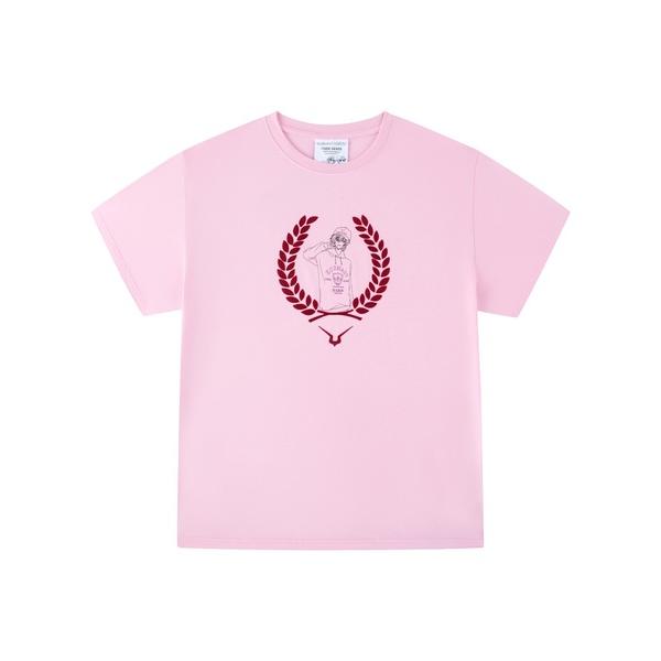tシャツ 「KOBMAST IVAROV 」Tシャツ - 描き下ろしルルーシュ線画（ピンク） メンズ...