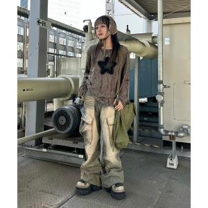 パンツ デニム ジーンズ ストリートファッション XU grunge cargo denim pants カーゴパンツ グランジデニム デニムパンツの商品画像