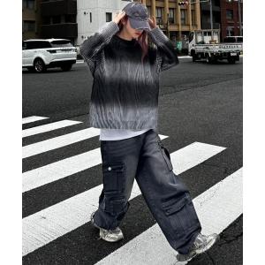 ジーンズ 「Never mind the XU」pocket cargo denim pants / 「ネバーマインド ザ エックスユー」ポケットカー