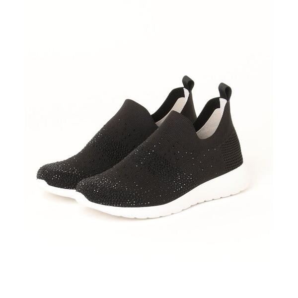 スニーカー ホットフィックスニットスニーカー レディース