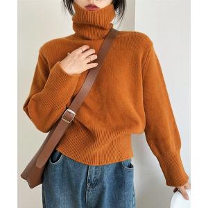 ニット セーター タートルネックセーター レディース