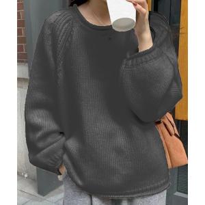 ニット セーター シンプルルーズニット レディース