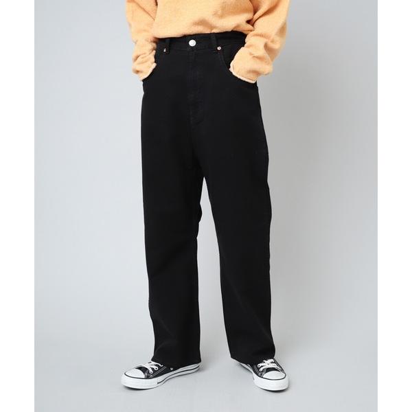 ジーンズ デニム デニムパンツ R4153 ルーズテーパードのガゼットジーンズ レディース