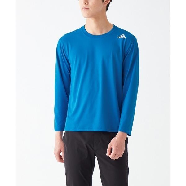 adidas/アディダス ワンポイントロゴ クルーネック ロングスリーブ 綿混タイプ