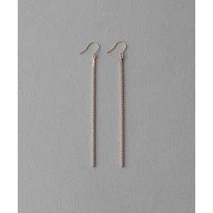 ete（エテ） ピアス ラブラドーライト チェーン ピアス レディース