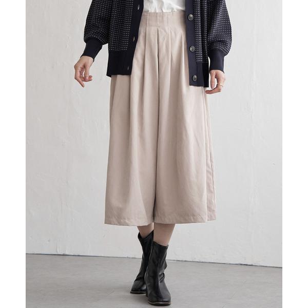 パンツ スエードライクタックスカーチョ レディース