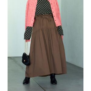 スカート ギャザー ウエストリボン スカート/ティアードスカート｜ZOZOTOWN Yahoo!店