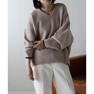 ニット セーター バイカラーコクーンVネックニット レディース｜ZOZOTOWN Yahoo!店