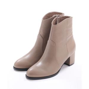 ブーツ ソフトレザーウエスタンカットショートブーツ レディース