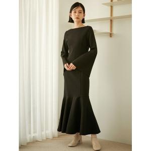 ベルベット ヴィンテージロングワンピース パフスリーブ Stylevoice for xxx（スタイルヴォイスフォー） ワンピース ベルベット