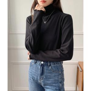 tシャツ メロウタートルネックインナーカットソー レディース