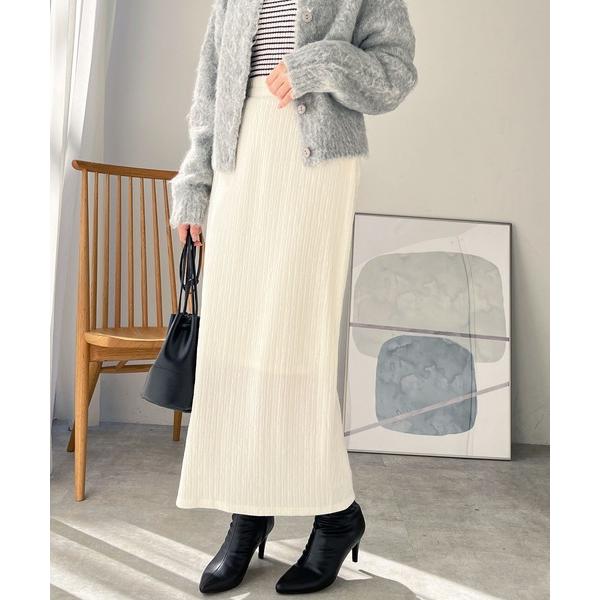 スカート ストライプジャカードタイトスカート