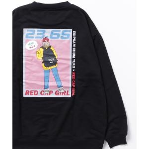 トレーナー スウェット 23.65/イーシプサムチョンユクオ　「web限定」23.65×RED CAP GIRL イラストプリントクルースウェット レ