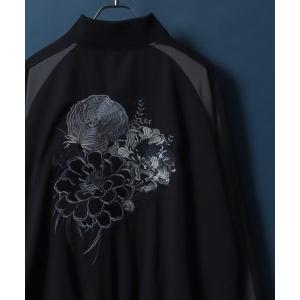 スカジャン メンズ Flower Embroidery Souvenir Jacket/花柄刺繍 スカジャン オーバーサイズ｜zozo
