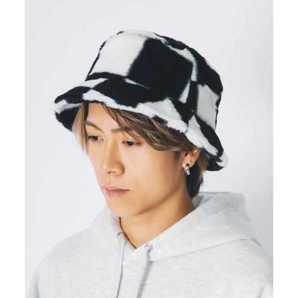 帽子 ハット RE730 ふわふわもこもこの可愛いファーのバケットハット メンズ レディース