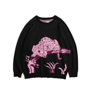 ニット メンズ PENNEY'S / ペニーズ PANTHER RAGLAN CREW SWEATER パンサーラグラン クルーネックニット｜zozo