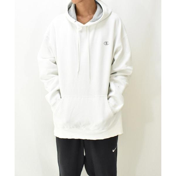 パーカー 「ヴィンテージ古着」Champion / チャンピオン ロゴ刺繍 スウェットパーカー メン...