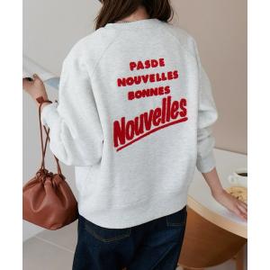 スウェット サガラ刺繍ロゴラグランスウェット