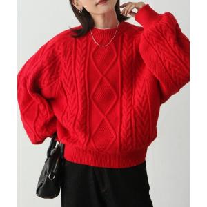 ニット セーター ヴィンテージライクアランニット レディース