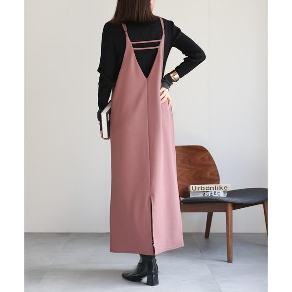 ワンピース バッグデザインキャミワンピース