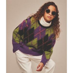 ニット セーター SMOOTHY Argyle knit / スムージー アーガイルニット キッズ 子供服 男の子 女の子