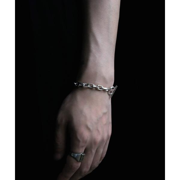 ブレスレット 「YArKA/ヤーカ」oval link 2 sides cut volume cha...