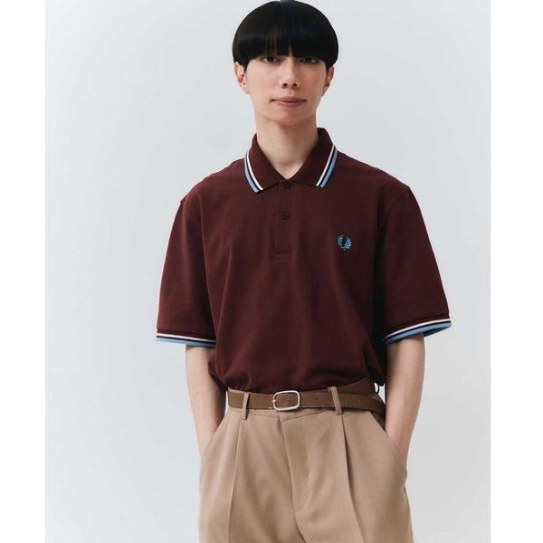 メンズ 「FRED PERRY」 半袖ポロシャツ 42 マルーン