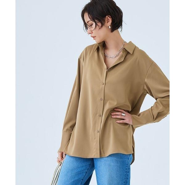 ブラウス シャツ 「RASW」 サテンベーシックシャツ レディース