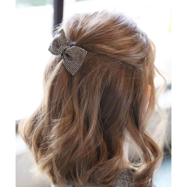 ヘアゴム ジル リボン ジルコニア ヘアゴム (4colors) 日本製 ハンドメイド
