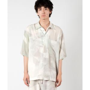 メンズ シャツ ブラウス Wizzard ウィザード / PRINT SLIT SHIRT セットアップ総柄グラフィックプリントスリットシャツ / W｜zozo