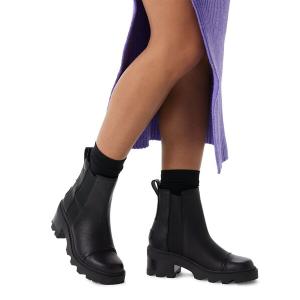 ブーツ 防滑 撥水 SOREL／レディース ジョアンナウ チェルシー ヒールブーツ／ソレル レディース