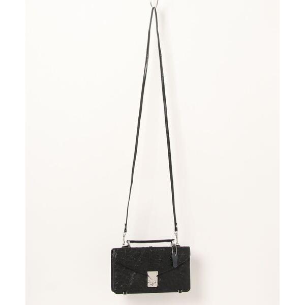 クラッチバッグ メンズオーストリッチ型押し牛革セカンドバッグ メンズ