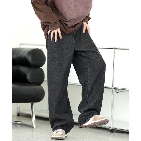 ジーンズ 「neos -addictive design-」ルーズシルエット ビンテージ ウォッシュ...