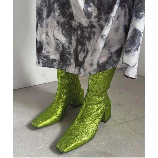 ブーツ UND CRACKED METALLIC BOOTS レディース