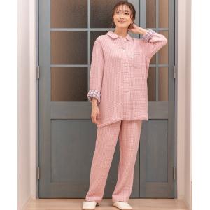 パジャマ ルームウェア 「arakawa1886」5重ガーゼチェック×チェック　パジャマ レディース