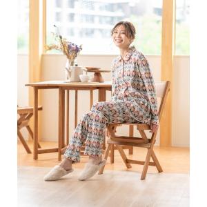 パジャマ ルームウェア 「LIBERTY」スムースプリント（Ianthe）　パジャマ レディース
