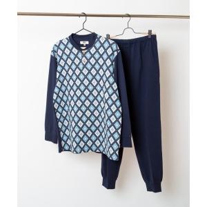 パジャマ 「DAKS」ダブルジャガード（アーガイル柄）　パジャマ メンズ