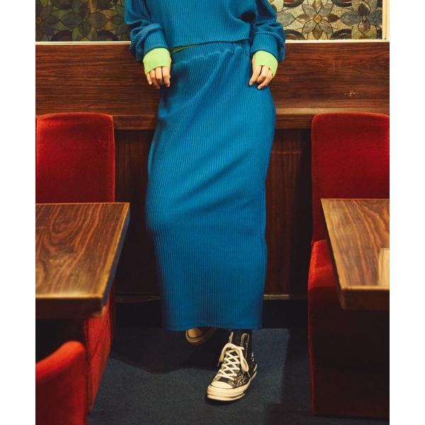 スカート バックスリットロングスカート