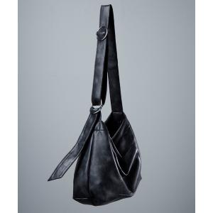 ショルダーバッグ Double Ring Shoulder Bag/Tote Bag ダブルリング合皮ショルダーバッグ/トートバッグ メンズ レディー