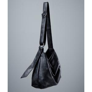 ショルダーバッグ バッグ メンズ Double Ring Leather Shoulder Bag/Tote Bag ダブルリングレザーショルダーバッ｜zozo