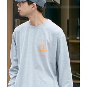 メンズ tシャツ Tシャツ 「Franklin Climbing」ブルドッグ＆スケボープリント ロンTee｜zozo