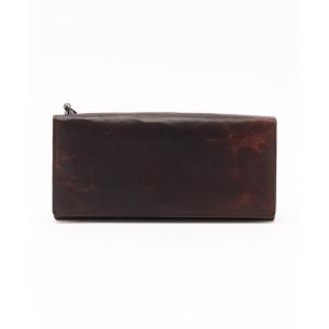 財布 SOLATINA ソラチナ　焦がしホースレザーウォレット　かぶせ長財布 メンズ レディース