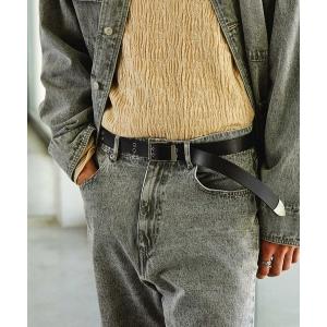 ベルト メンズ レザーアイレットベルト EMMA CLOTHES