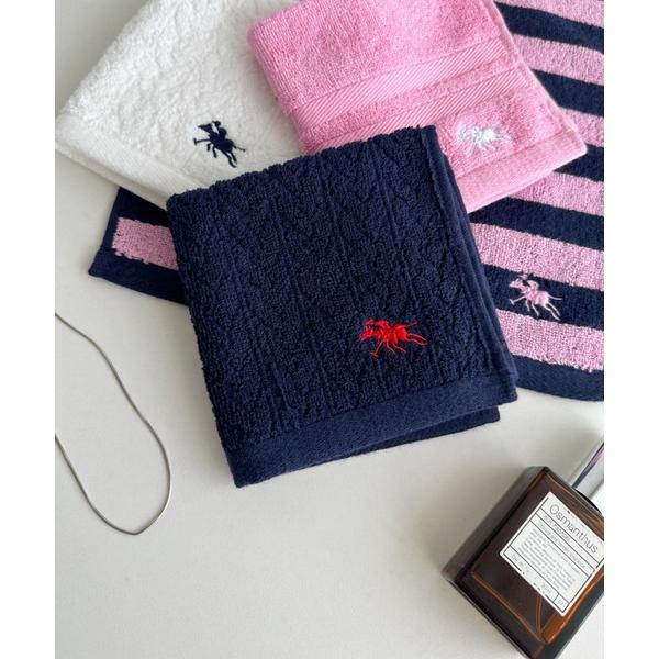 タオル ハンカチ レディース POLO CHAMPS/ポロチャンプス 別注 ワンポイント刺繍 ミニタ...